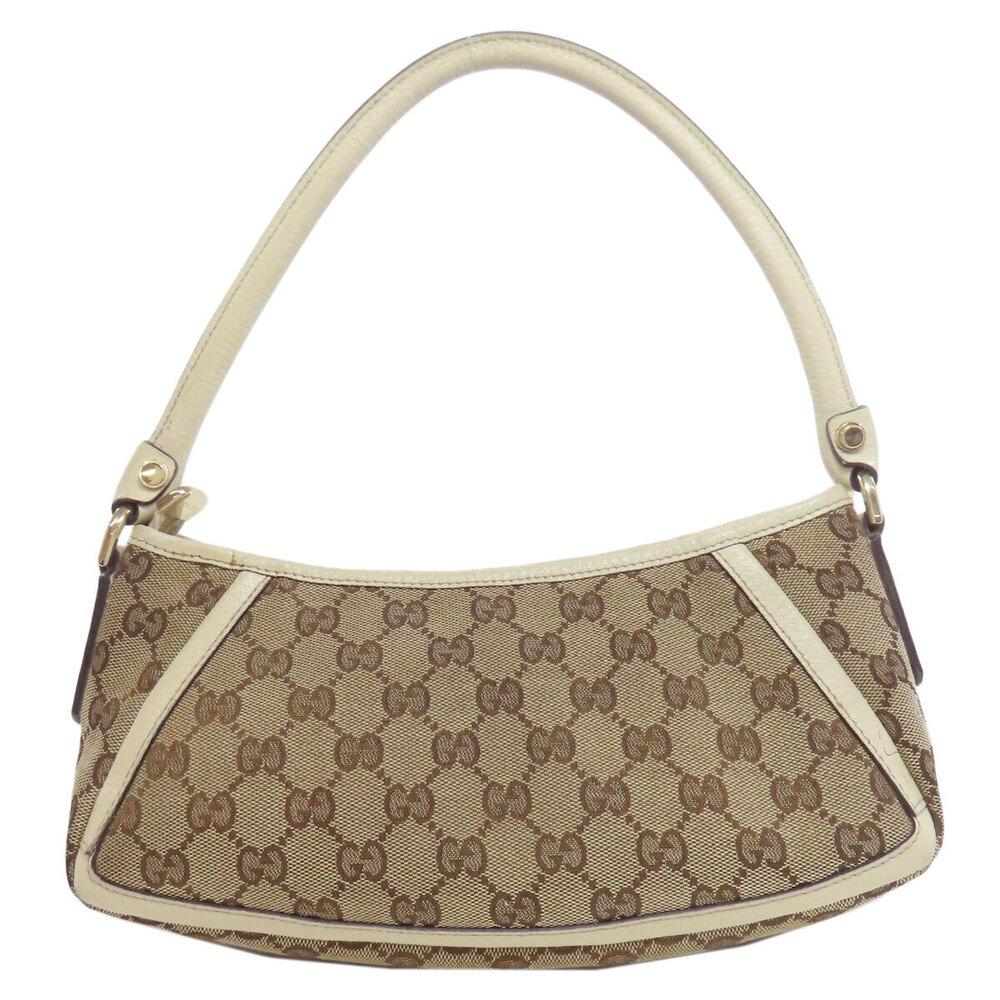 Gucci Hobo Canvas Leather Hobo Bag Black